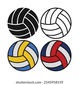Diseño de Ilustración vectorial de pelota de voleibol
