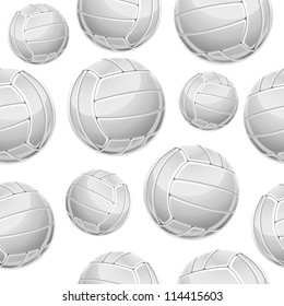 Volley Balls Seamless pattern. Vector illustration