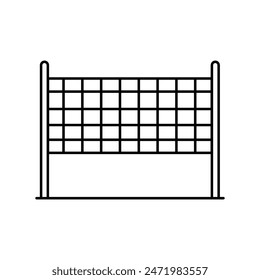 volley icon with white background vector stock illustration
