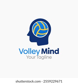Volley Mind Logo Design Template. Good for Business, Agency, Community and Organization.