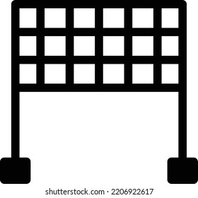 volley net  Vector illustration on a transparent background. Premium quality symmbols. Glyphs vector icons for concept and graphic design.