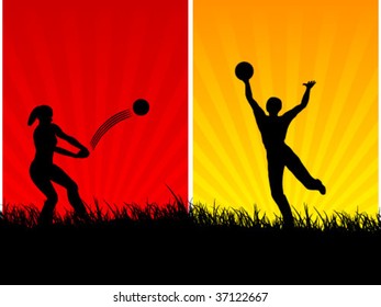 volley sport background