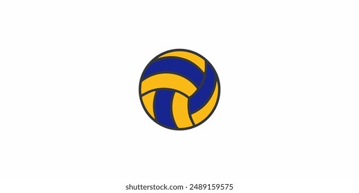 volley sport ball logo design