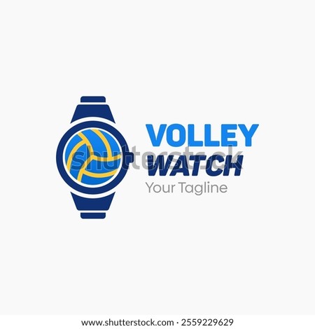 Volley Watch Logo Design Template. Good for Business, Agency, Community and Organization.