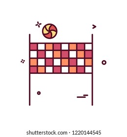 volleybal icon vector design