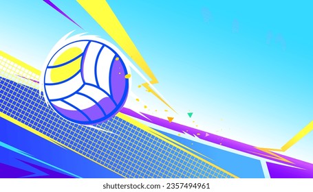 Volleyball abstract background design. Sports concept