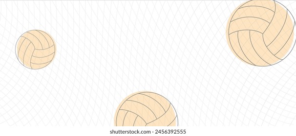 Volleyball abstract background design. Sports concept