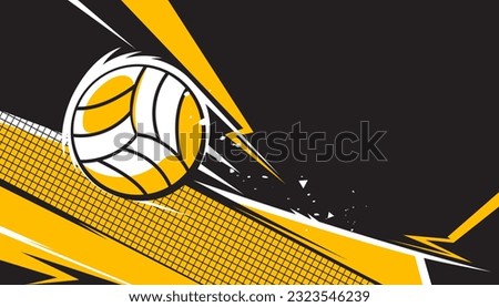 Volleyball abstract background design. Sports concept