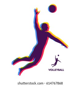 Beach Volleyball Popular Sport Game Funny Stock Illustration 760063855
