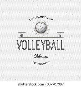 Volleyball badges logos and labels can be used for design, presentations, brochures, flyers, print, sports equipment, corporate identity, sales