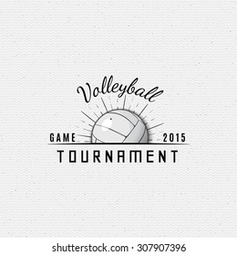Volleyball badges logos and labels can be used for design, presentations, brochures, flyers, print, sports equipment, corporate identity, sales
