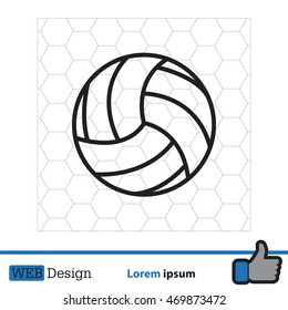 Volleyball Ball Stock Vector (Royalty Free) 469873472 | Shutterstock