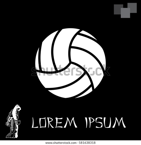 Volleyball Ball Stock Vector (Royalty Free) 581638318 | Shutterstock