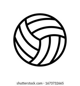 Volleyball Ball Beach Sport Outline Design Stock Vector (Royalty Free ...