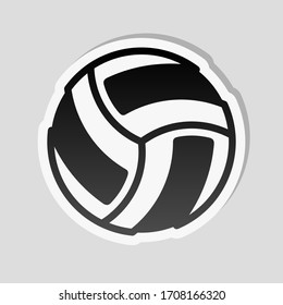 Volleyball Sport Game Ball Glyph Icon Stock Vector (Royalty Free ...