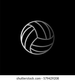 Volleyball Ball Logo Volleyball Championship On Stock Vector (Royalty ...