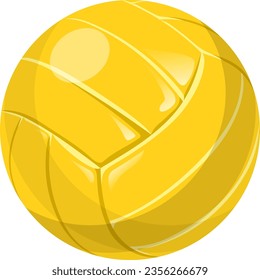 Volleyball ball cartoon icon. Team sport tournament