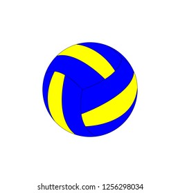 Volleyball ball colorful Icon isilated on white background. flat style.