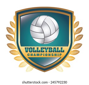 volleyball ball design, vector illustration eps10 graphic