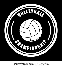 volleyball ball design, vector illustration eps10 graphic