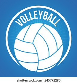 Volleyball Ball Design Vector Illustration Eps10 Stock Vector (Royalty ...