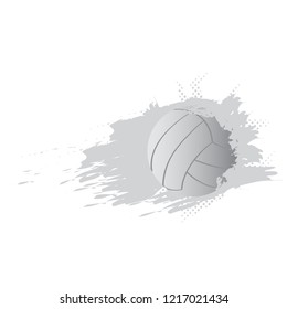 Volleyball ball with an effect. Vector illustration design