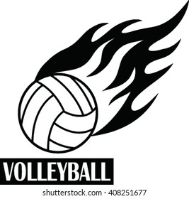 311 Volleyball Flaming White Background Images, Stock Photos & Vectors ...