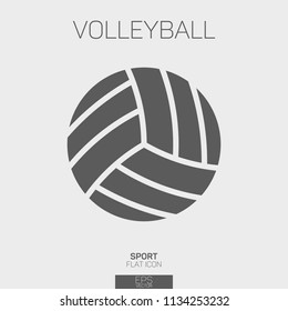 Volleyball ball flat icon