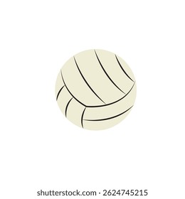 Volleyball ball flat icon. Vector illustration