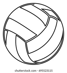 Volleyball Single Object Sports Ball Vector Stock Vector (Royalty Free ...