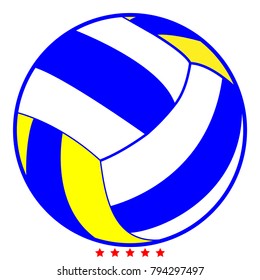 Volleyball ball icon .