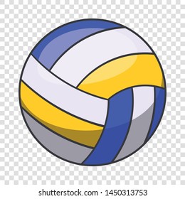 Volleyball ball icon. Cartoon illustration of volleyball ball vector icon for web design