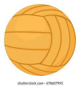 Volleyball ball icon. Cartoon illustration of volleyball ball vector icon for web