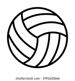 Volleyball ball icon. Flat pictogram vector stock illustration. Isolated sign eps10