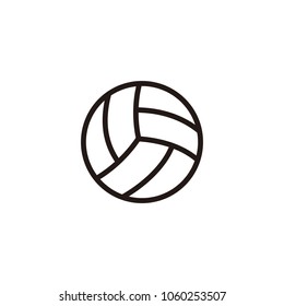 Volleyball ball icon isolated on white background