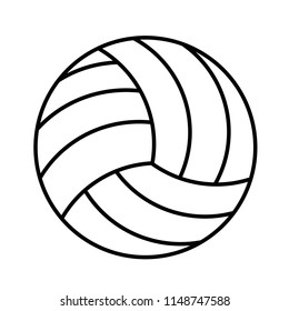 Volleyball Ball Icon On White Background Stock Vector (Royalty Free ...