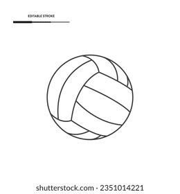 Volleyball Ball Icon Vector Design.