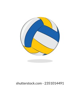 Diseño de vectores de iconos de voleibol.