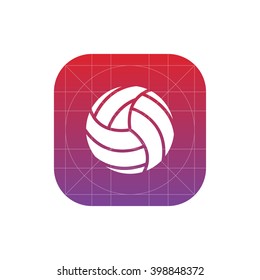 volleyball ball icon. vector eps10  icon