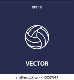 volleyball ball icon. vector eps10 icon
