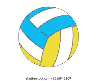 Vector de icono de pelota de voleibol. Ilustración de voleibol. icono de juego de deportes de voleibol. verano de voleibol