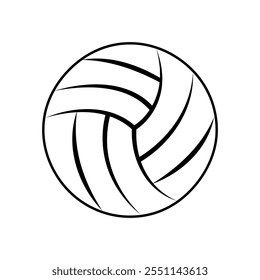 Volleyball ball icon vector. Volleyball illustration sign. Sport symbol or logo.