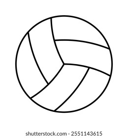 Volleyball ball icon vector. Volleyball illustration sign. Sport symbol or logo.