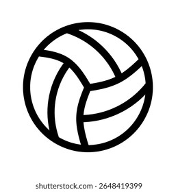 volleyball ball icon vector on white background