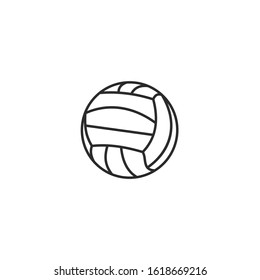 Volleyball ball Icon vector sign isolated for graphic and web design. Volleyball ball symbol template color editable on white background