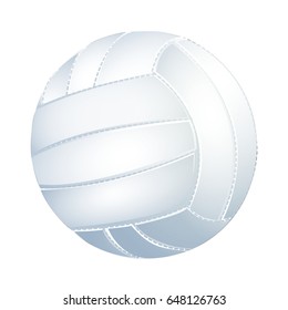 Volleyball ball, isolated on white. Vector illustration