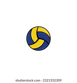 Volleyball ball isolated vector graphics