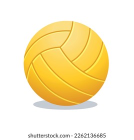 Volleyball einzeln auf Vektorgrafik