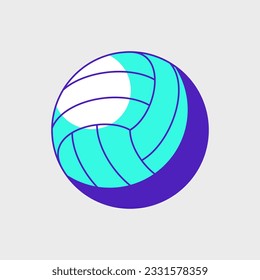 Volleyball-isometrische Vektorgrafik