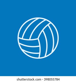 Volleyball ball line icon.